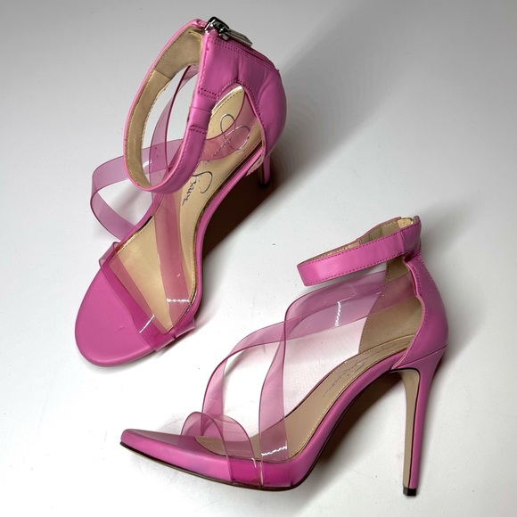 Jessica Simpson Women’s Dalechi Sandals Ankle Strap Stiletto Heel Shoes Size-7.5 - Picture 6 of 8